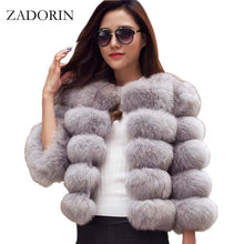 Load image into Gallery viewer, S-3XL Mink Coats Women 2019 Winter Top Fashion Pink FAUX Fur Coat Elegant Thick Warm Outerwear Fake Fur Jacket Chaquetas Mujer