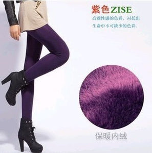 Rooftrellen Hot New Fashion Women's Autumn And Winter High Elasticity And Good Quality Thick Velvet Pants Warm Leggings