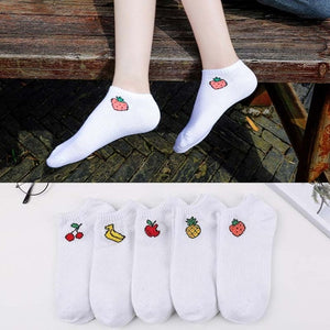 5Pairs/Lot Summer Korea socks women Cartoon Cat Fox mouse Socks Cute Animal Funny Ankle Socks Cotton invisible socks Dropship