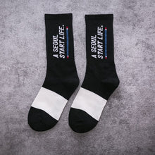 Load image into Gallery viewer, CHAOZHU Black White Cotton Socks AB Side Don&#39;t Follow Me I&#39;m Lost too Creative Unisex Women Men Casual Socks Daily