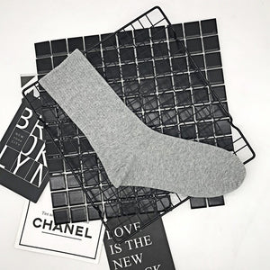 CHAOZHU Black White Cotton Socks AB Side Don't Follow Me I'm Lost too Creative Unisex Women Men Casual Socks Daily