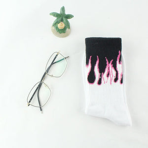 CHAOZHU Black White Cotton Socks AB Side Don't Follow Me I'm Lost too Creative Unisex Women Men Casual Socks Daily