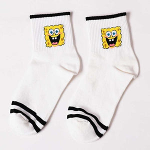 Epous Fashion Cartoon Character Cute Short Socks Women Harajuku Cute Patterend Ankle Socks Hipster Skatebord Ankle Funny Socks