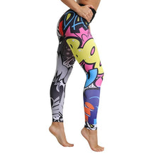 Load image into Gallery viewer, Sexy Mesh Printed Leggings fitness For Women clothing Sporting Workout Leggins mujer Elastic Slim Pants push up Dropshipping