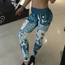 Load image into Gallery viewer, Sexy Mesh Printed Leggings fitness For Women clothing Sporting Workout Leggins mujer Elastic Slim Pants push up Dropshipping