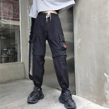 Load image into Gallery viewer, Hot Big Pockets Cargo pants women High Waist Loose Streetwear pants Baggy Tactical Trouser hip hop high quality joggers pants