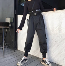 Load image into Gallery viewer, Hot Big Pockets Cargo pants women High Waist Loose Streetwear pants Baggy Tactical Trouser hip hop high quality joggers pants