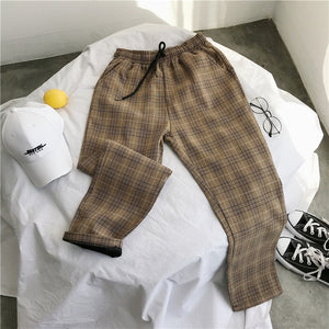 Privathinker Harajuku Plaid Pants For Women Trousers 2019 Streetwear Woman Harem Pants Autumn Ladies Causal Pants Plus Size