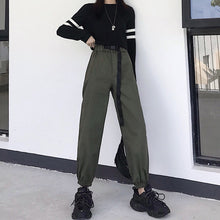 Load image into Gallery viewer, Hot Big Pockets Cargo pants women High Waist Loose Streetwear pants Baggy Tactical Trouser hip hop high quality joggers pants