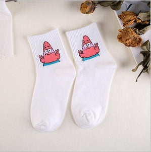 Epous Fashion Cartoon Character Cute Short Socks Women Harajuku Cute Patterend Ankle Socks Hipster Skatebord Ankle Funny Socks