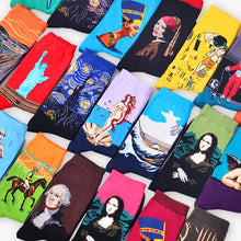 Load image into Gallery viewer, Hot Sale Classic Autumn Winter Retro Women Personality Art Van Gogh Mural World Famous Painting Female Socks Oil Happy Socks