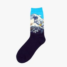 Load image into Gallery viewer, Hot Sale Classic Autumn Winter Retro Women Personality Art Van Gogh Mural World Famous Painting Female Socks Oil Happy Socks