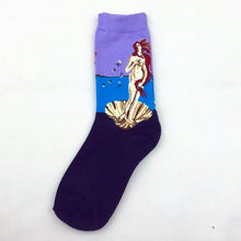 Load image into Gallery viewer, Hot Sale Classic Autumn Winter Retro Women Personality Art Van Gogh Mural World Famous Painting Female Socks Oil Happy Socks