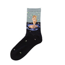 Load image into Gallery viewer, Hot Sale Classic Autumn Winter Retro Women Personality Art Van Gogh Mural World Famous Painting Female Socks Oil Happy Socks