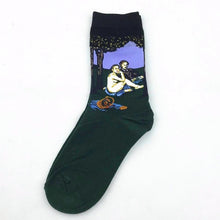 Load image into Gallery viewer, Hot Sale Classic Autumn Winter Retro Women Personality Art Van Gogh Mural World Famous Painting Female Socks Oil Happy Socks