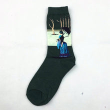 Load image into Gallery viewer, Hot Sale Classic Autumn Winter Retro Women Personality Art Van Gogh Mural World Famous Painting Female Socks Oil Happy Socks