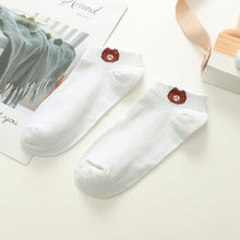 Load image into Gallery viewer, 1 Pair Women Socks 2019 Spring Summer Lady Socks Cotton Color Cute Cartoon Embroidery Female Fashion Socks Girls Korean Style