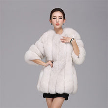 Load image into Gallery viewer, Women Winter Fluffy Faux Fur Coat High-Quality Thick Imitated Fox Fur Overcoat Female Warm Outwear