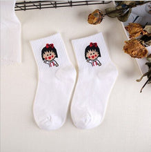 Load image into Gallery viewer, Epous Fashion Cartoon Character Cute Short Socks Women Harajuku Cute Patterend Ankle Socks Hipster Skatebord Ankle Funny Socks