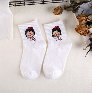 Epous Fashion Cartoon Character Cute Short Socks Women Harajuku Cute Patterend Ankle Socks Hipster Skatebord Ankle Funny Socks