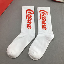 Load image into Gallery viewer, Hip Hop Crew Socks Unisex Women Men Socks Pepsi Cola Fanta Letter Print Novelty Socks Long Streetwear Ins Style Kanye West Socks