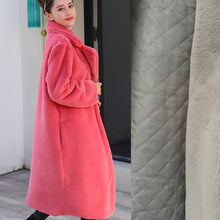 Load image into Gallery viewer, Winter Women High Quality Faux Rabbit Fur Coat Luxury Long Fur Coat Loose Lapel OverCoat Thick Warm Plus Size Female Plush Coats