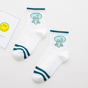 Epous Fashion Cartoon Character Cute Short Socks Women Harajuku Cute Patterend Ankle Socks Hipster Skatebord Ankle Funny Socks