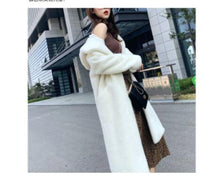 Load image into Gallery viewer, Winter new mink coat women&#39;s large size M-5XL over the knee waterproof velvet fur coats female medium long thick padgyk fur