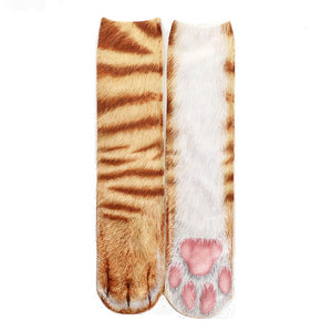 Winter Autumn Women 3D Chicken print Socks Funny 3D Cartoon Thigh High Sock fashion cute ladies Thin Toe Feet Socks cosplay