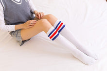 Load image into Gallery viewer, Sexy Socks Striped Long Socks Women Long Stockings Warm Thigh High Socks For Ladies Girls New Fashion Striped Knee Socks Women