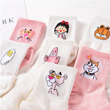 Load image into Gallery viewer, High Quality Cute Elegant Lovely Kawaii Cartoon Sweet Harajuku Cotton Women Socks Animals Character Casual Short Socks Hot