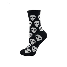 Load image into Gallery viewer, YEADU Women&#39;s Socks Japanese Cotton Colorful Cartoon Cute Funny Happy kawaii Skull Alien Avocado Socks for Girl Christmas Gift