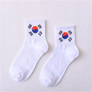 Summer Ladies Short Socks  Korea Japanese Cotton Flame Harajuku Socks Girl Cartoon Cactus Gun  Funny Female Socks