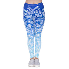 Load image into Gallery viewer, Brands Women Fashion Legging Aztec Round Ombre Printing leggins Slim High Waist  Leggings Woman Pants